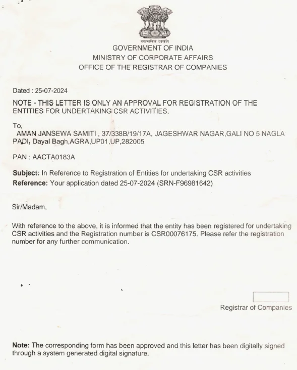 CSR Registration